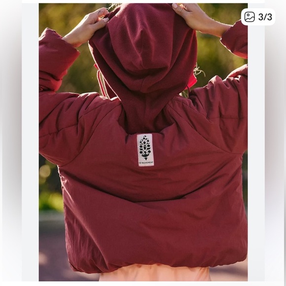 Free people Movement Pillow Water Resistant Packable Puffer Anorak Sour
Cherry - Picture 3 of 15
